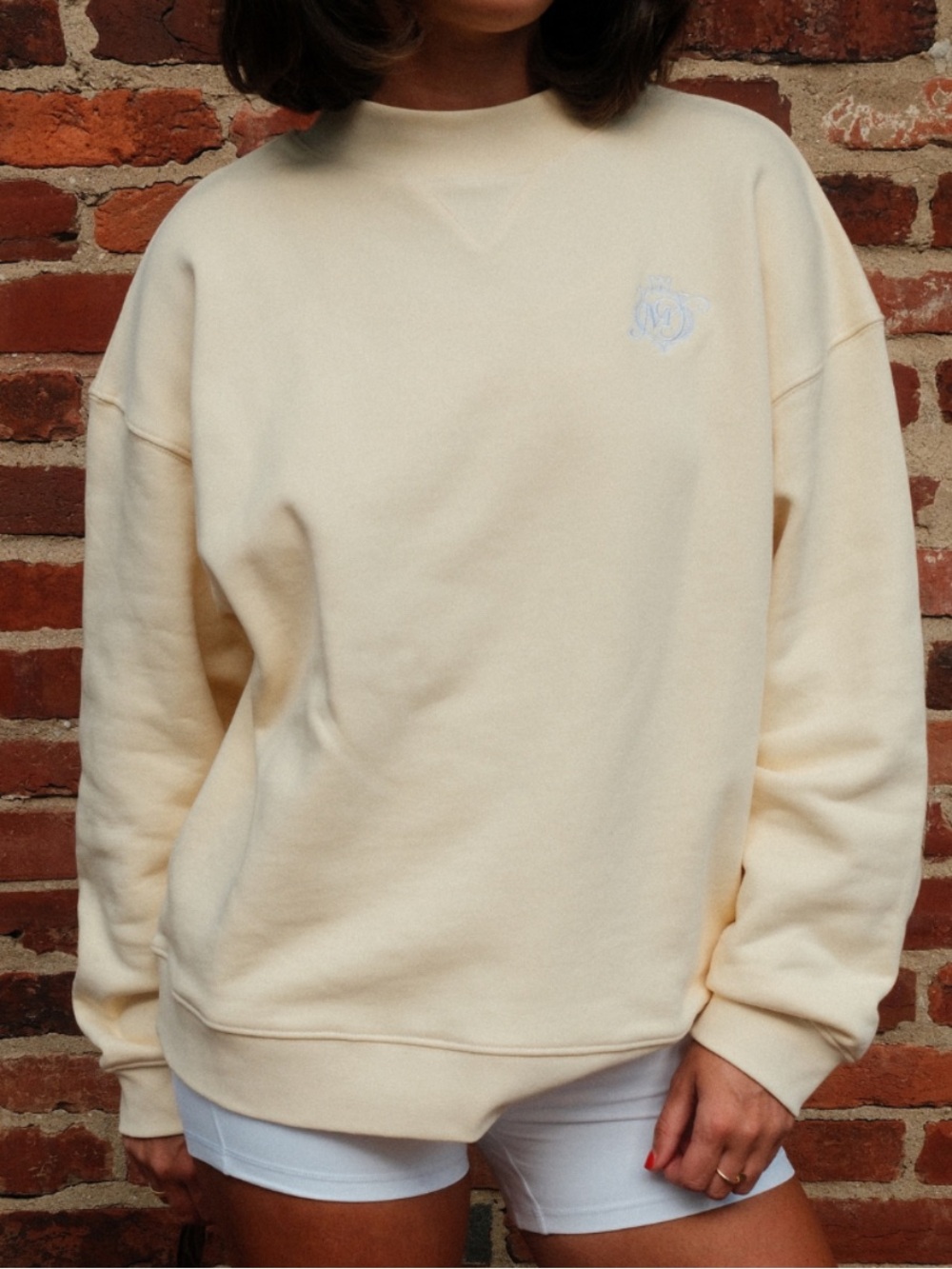 Memorial Days Diana Mockneck Sweatshirt in Butter Yellow